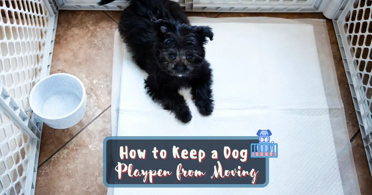 How To Keep A Dog Playpen From Moving - Easy Solutions